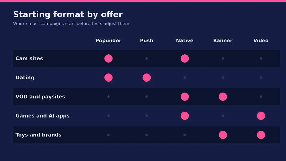 porn ad format by offer